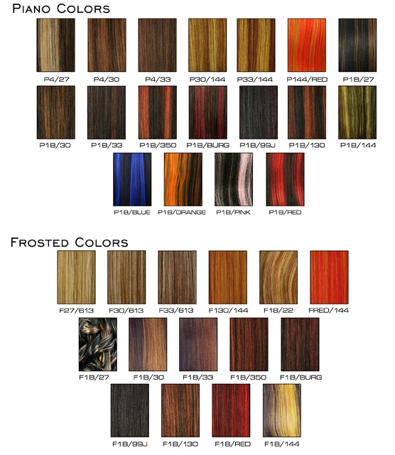 Hair Color Number Chart. color chart